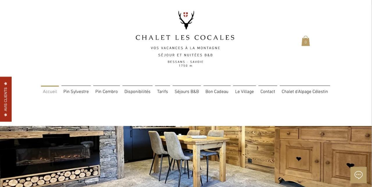 Chalet Les Cocales Residence Sejour Et Nuitees B&B - Appartement Pin Cembro 贝桑 外观 照片