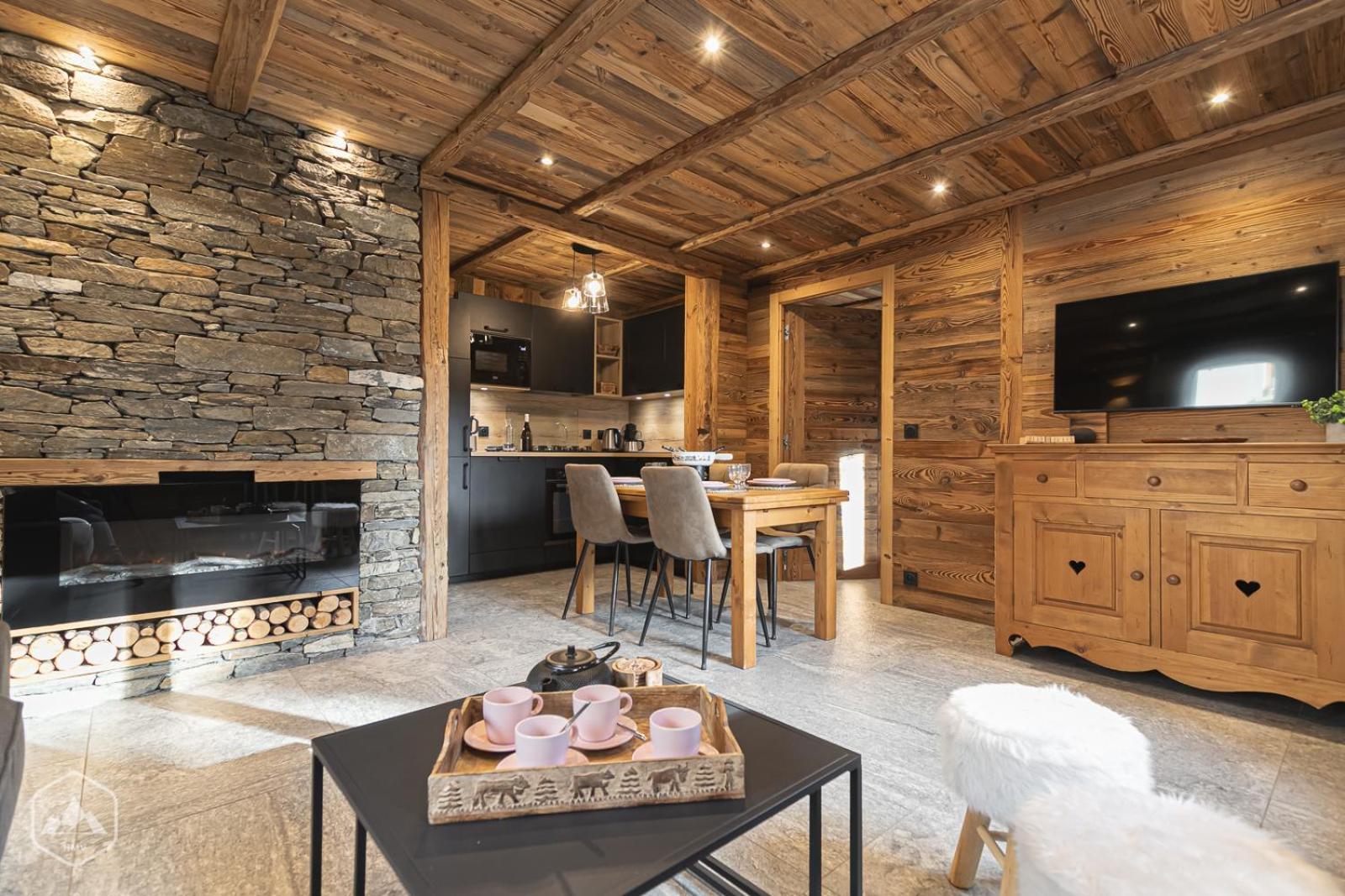 Chalet Les Cocales Residence Sejour Et Nuitees B&B - Appartement Pin Cembro 贝桑 外观 照片